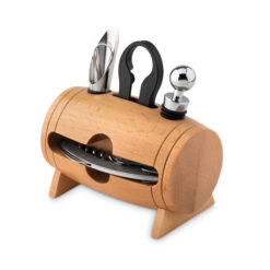 Set Vino a Forma di Botte in Legno BOTA