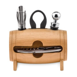 Alternative view of Set Vino a Forma di Botte in Legno BOTA