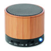 Speaker Wireless con Luce LED ROUND BAMBOO - immagine 10