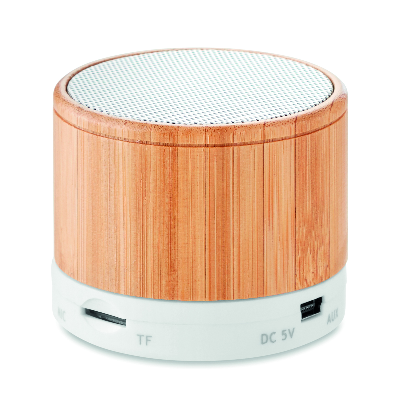 Speaker Wireless con Luce LED ROUND BAMBOO - immagine 14