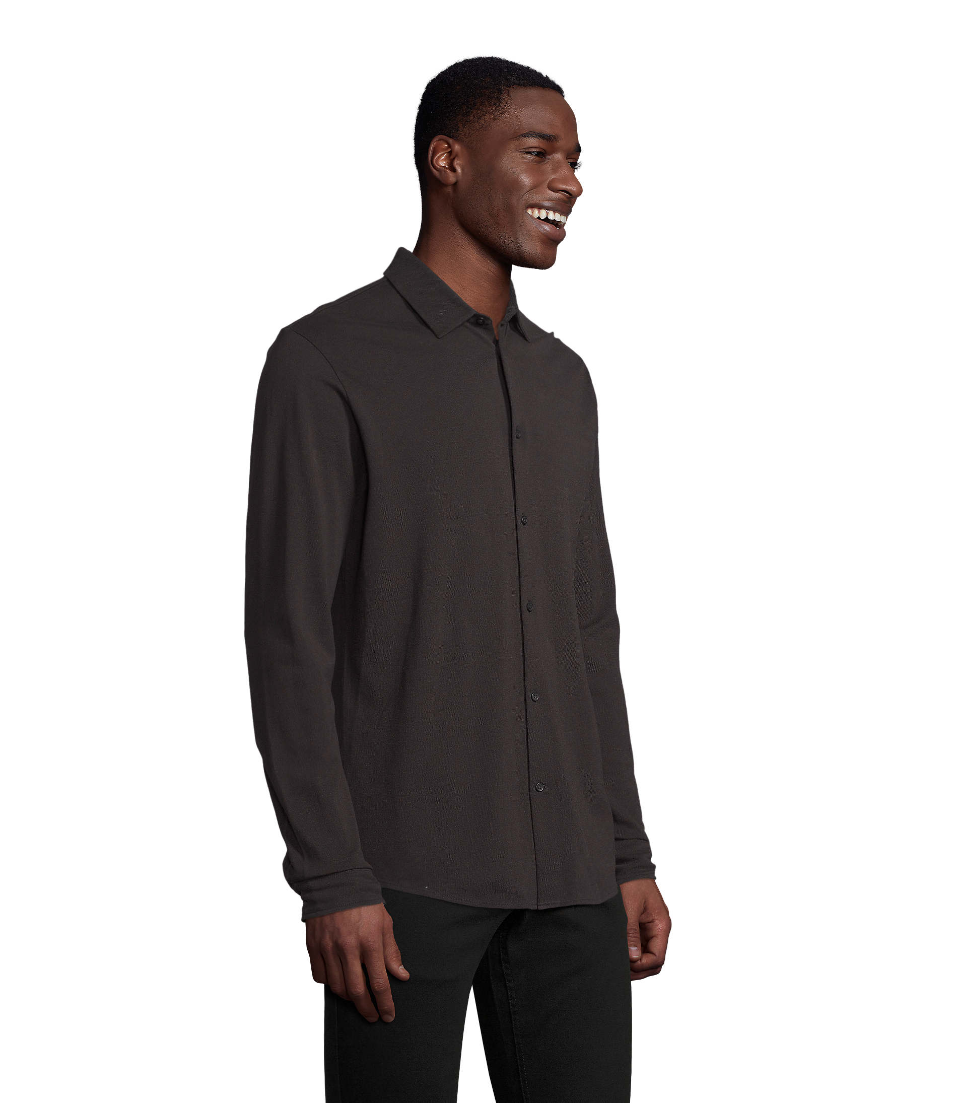 Camicia Uomo in Piqué di Cotone Bio BASILE MEN - immagine 19