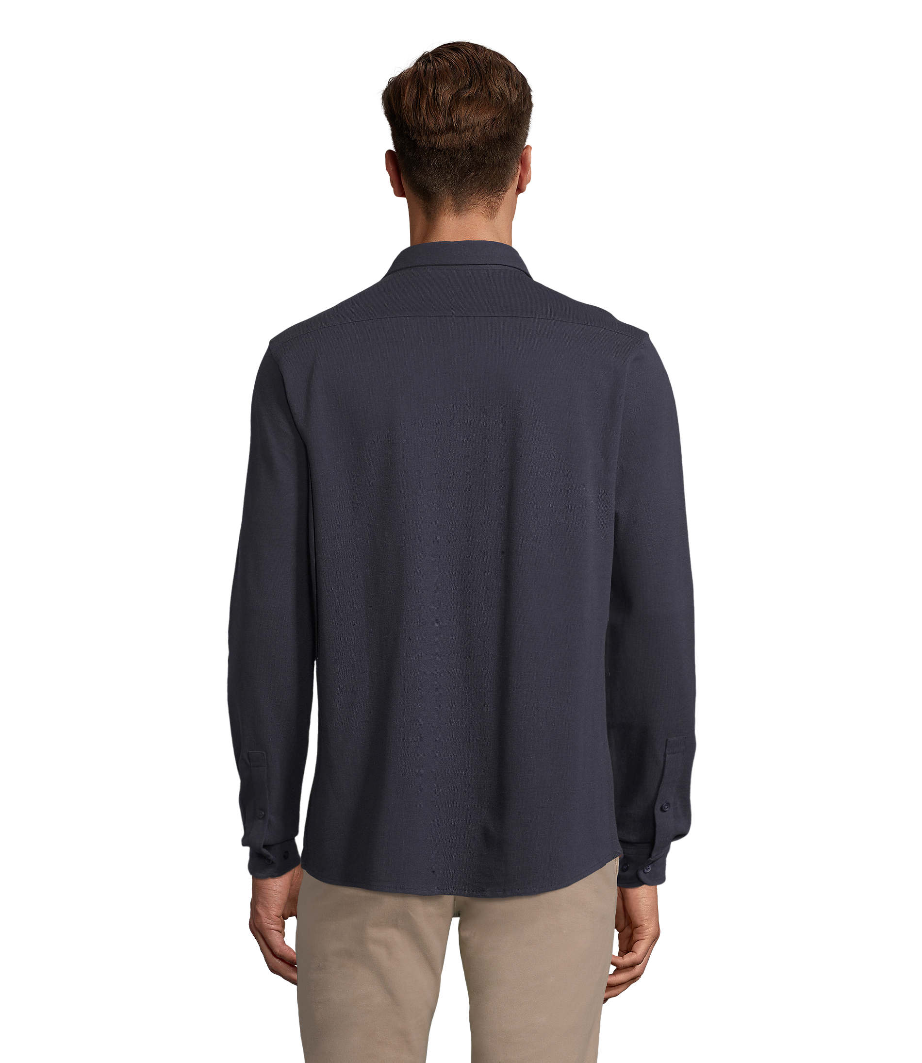 Camicia Uomo in Piqué di Cotone Bio BASILE MEN - immagine 21