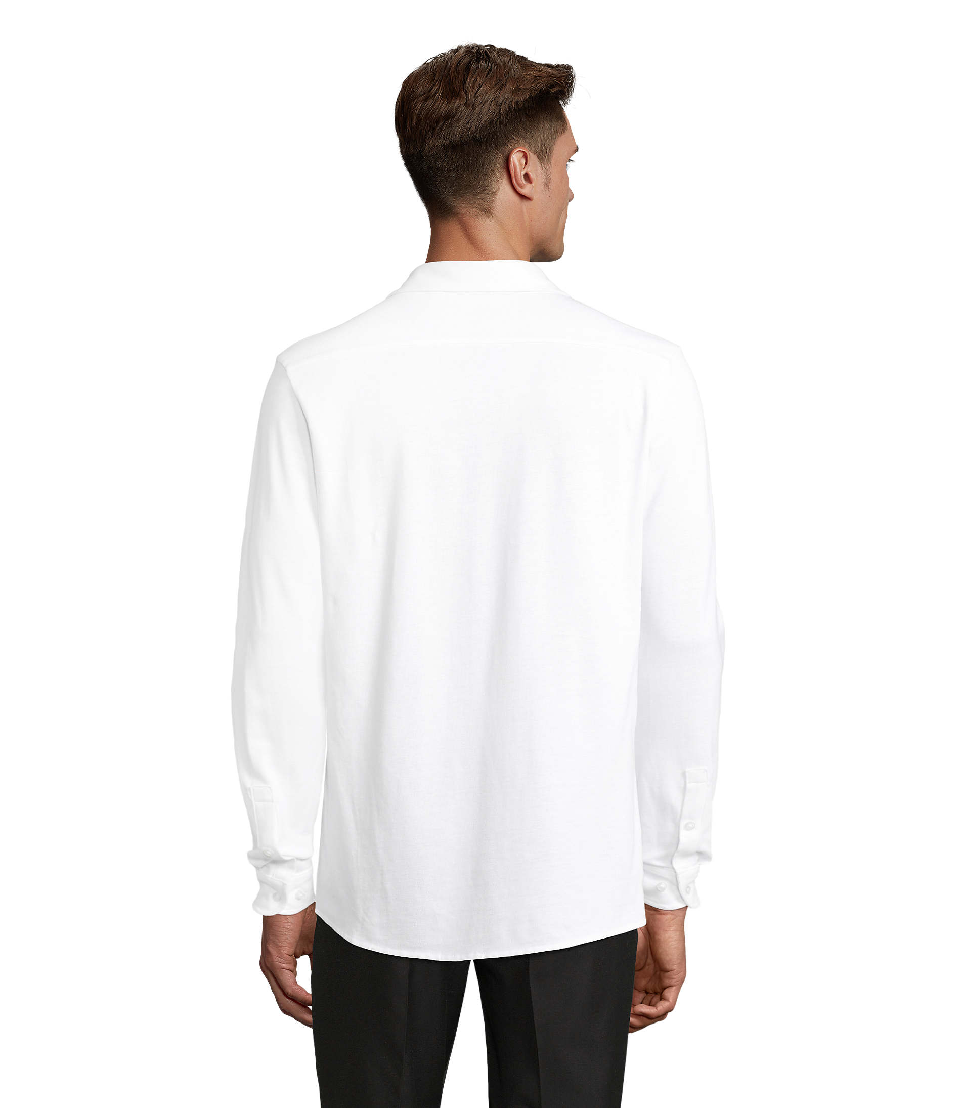 Camicia Uomo in Piqué di Cotone Bio BASILE MEN - immagine 24