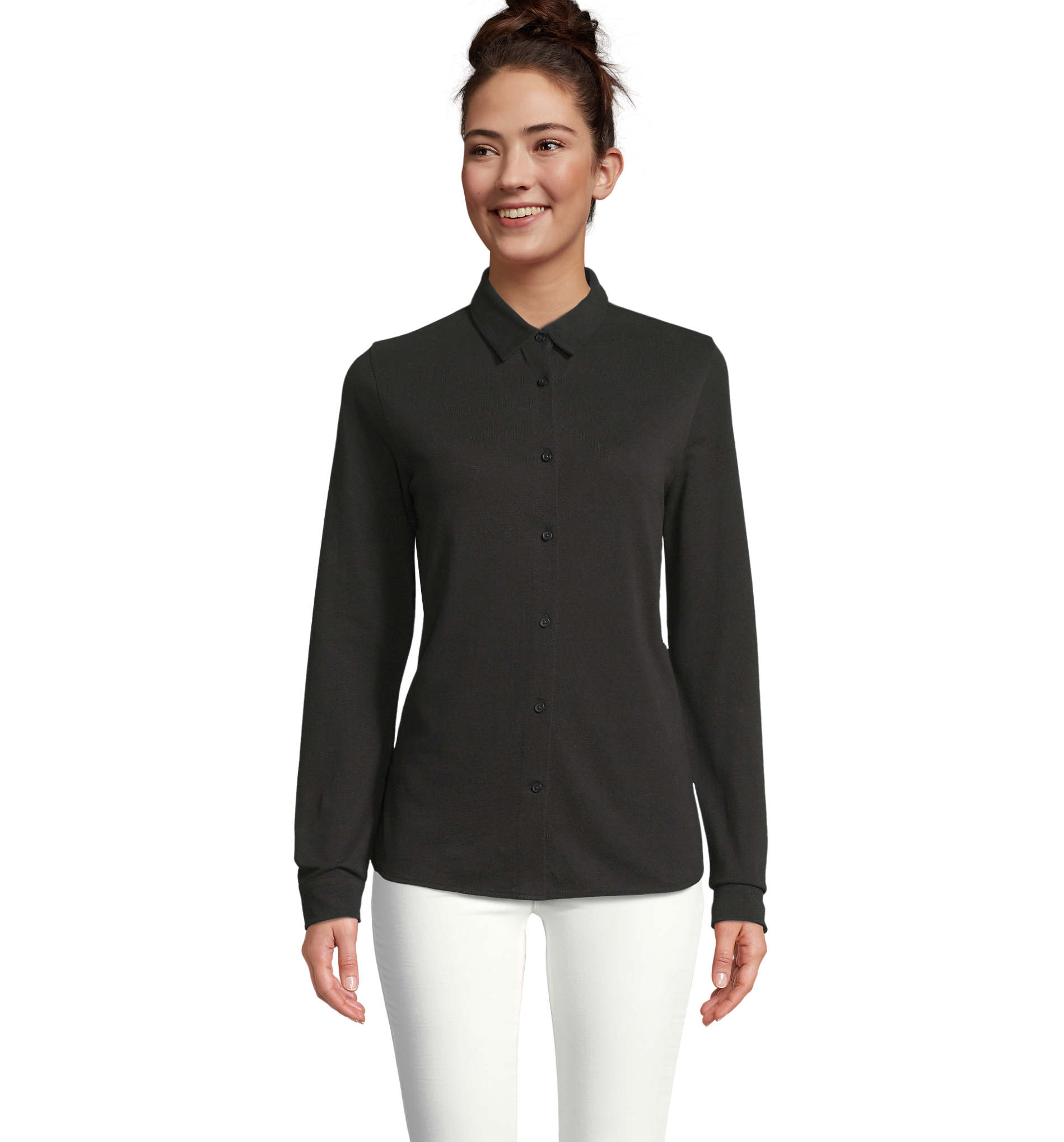 Camicia Donna in Piqué di Cotone Bio BASILE WOMEN - immagine 14