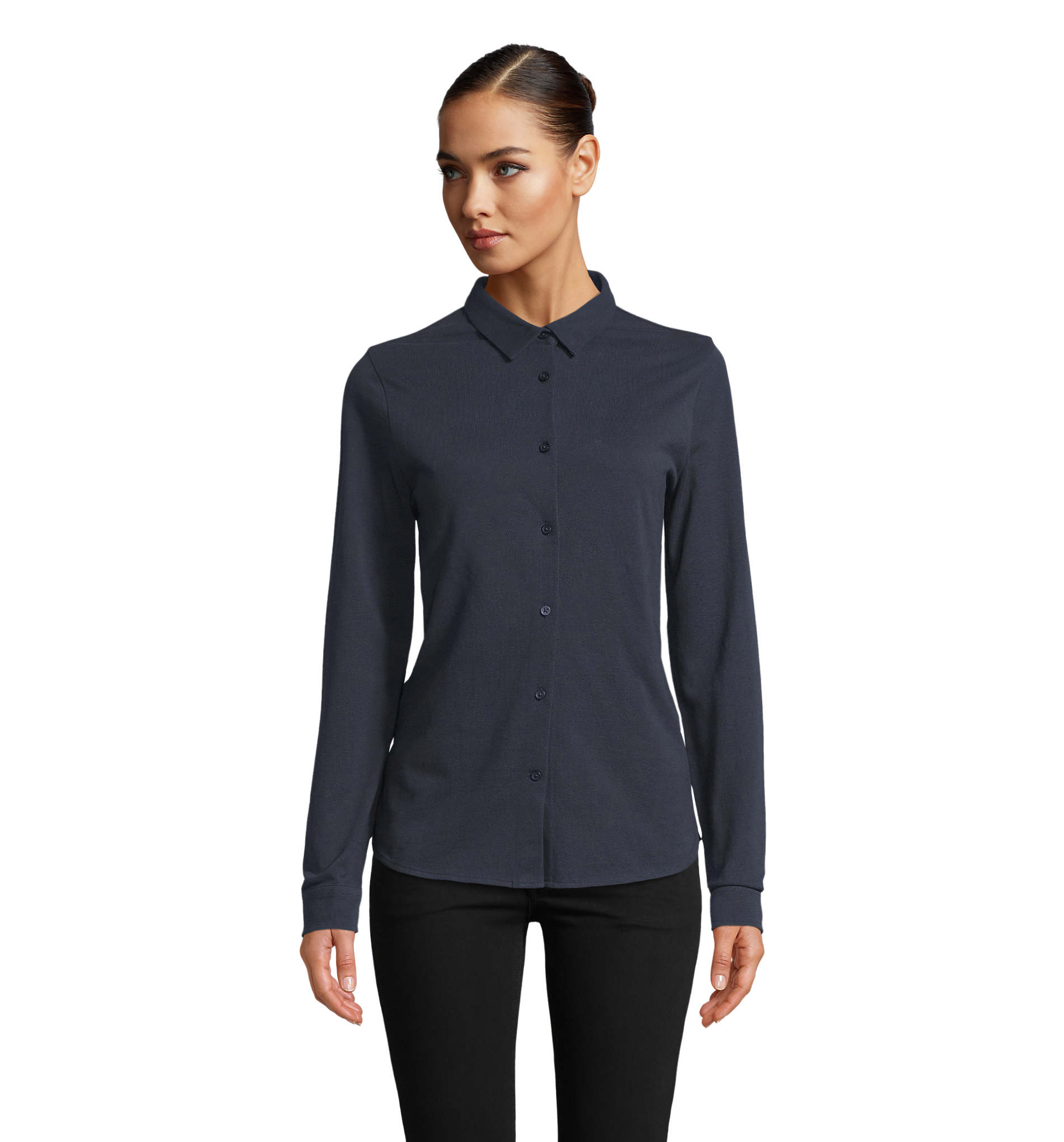 Camicia Donna in Piqué di Cotone Bio BASILE WOMEN - immagine 17