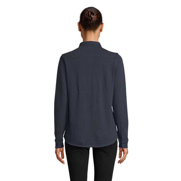 Camicia Donna in Piqué di Cotone Bio BASILE WOMEN - immagine 5