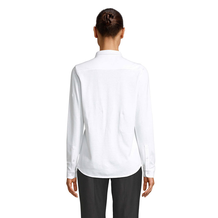 Camicia Donna in Piqué di Cotone Bio BASILE WOMEN - immagine 8