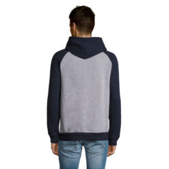 Alternative view of Felpa con Cappuccio Unisex Bicolore SEATTLE