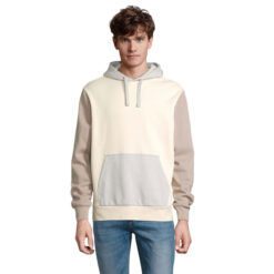 Felpa con Cappuccio Unisex Tricolore COLLINS