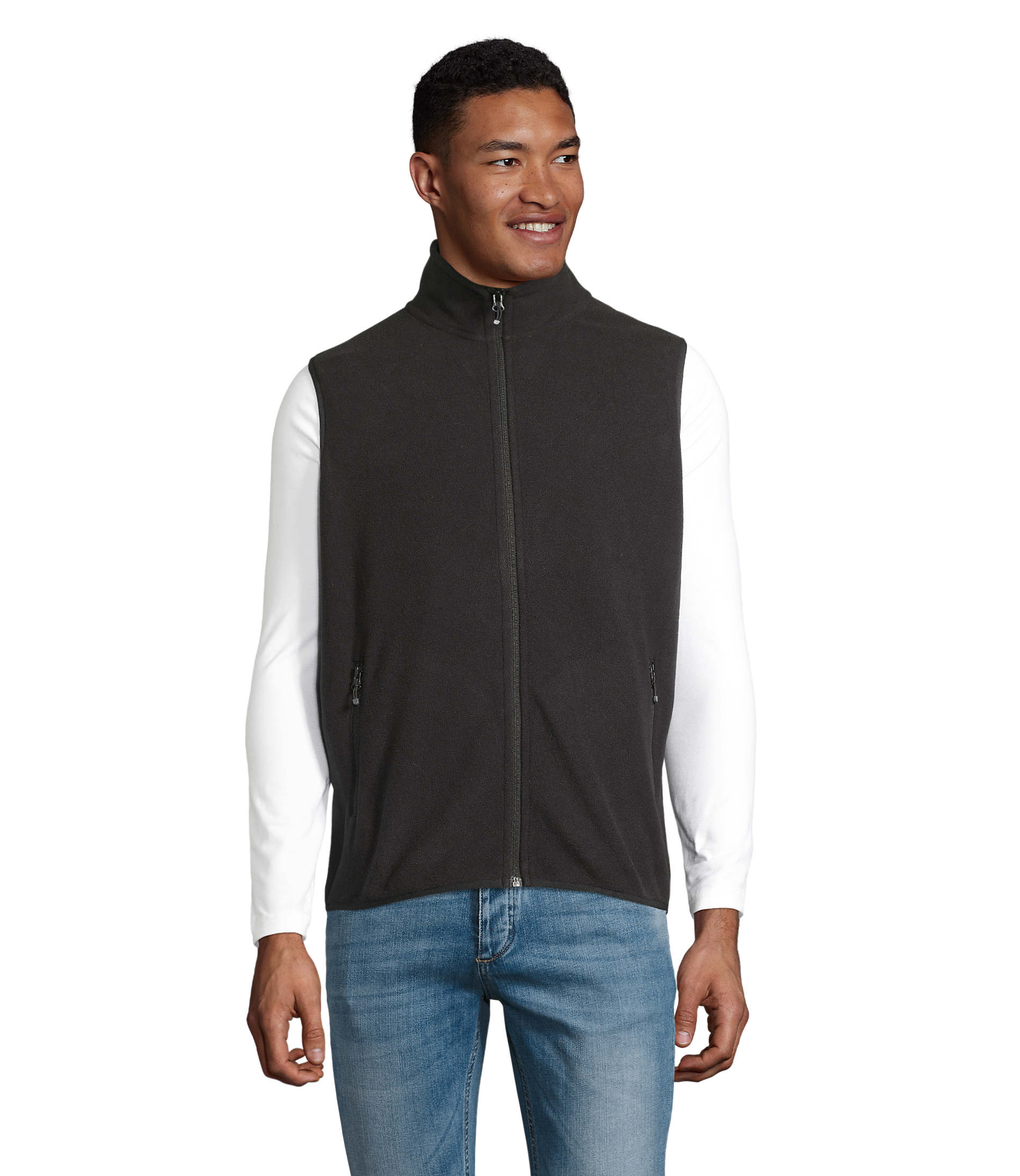 Gilet in Micropile Unisex con Zip FACTOR BW - immagine 38
