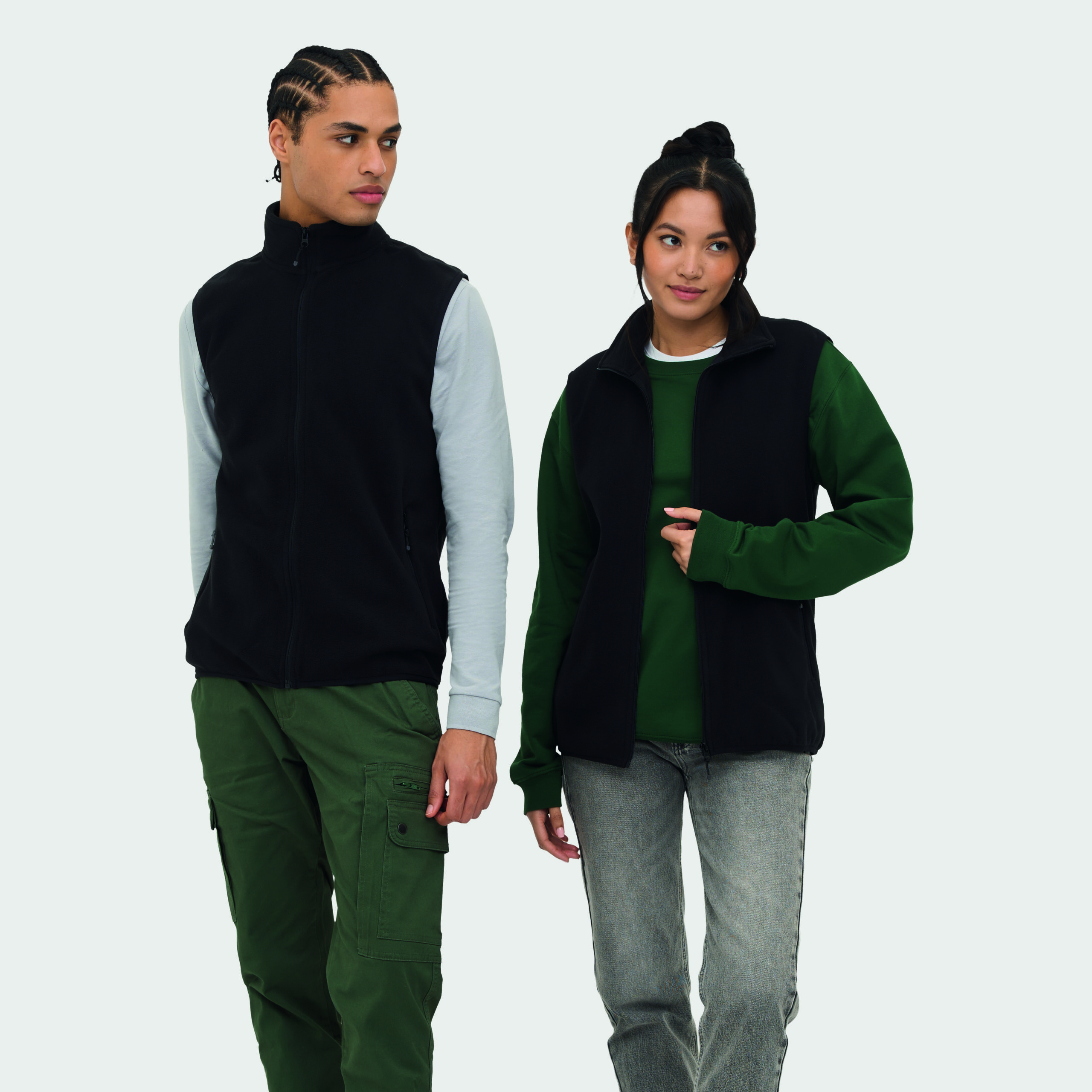 Gilet in Micropile Unisex con Zip FACTOR BW - immagine 41