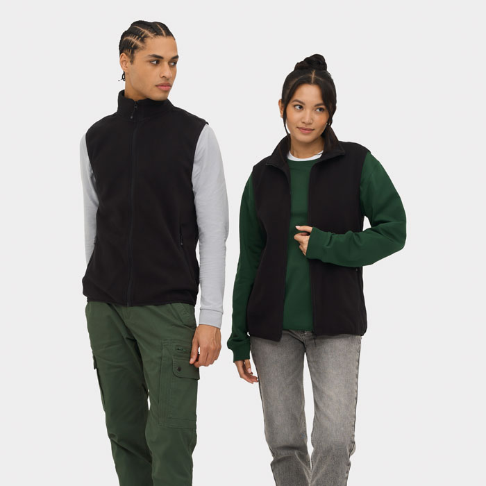 Gilet in Micropile Unisex con Zip FACTOR BW - immagine 16