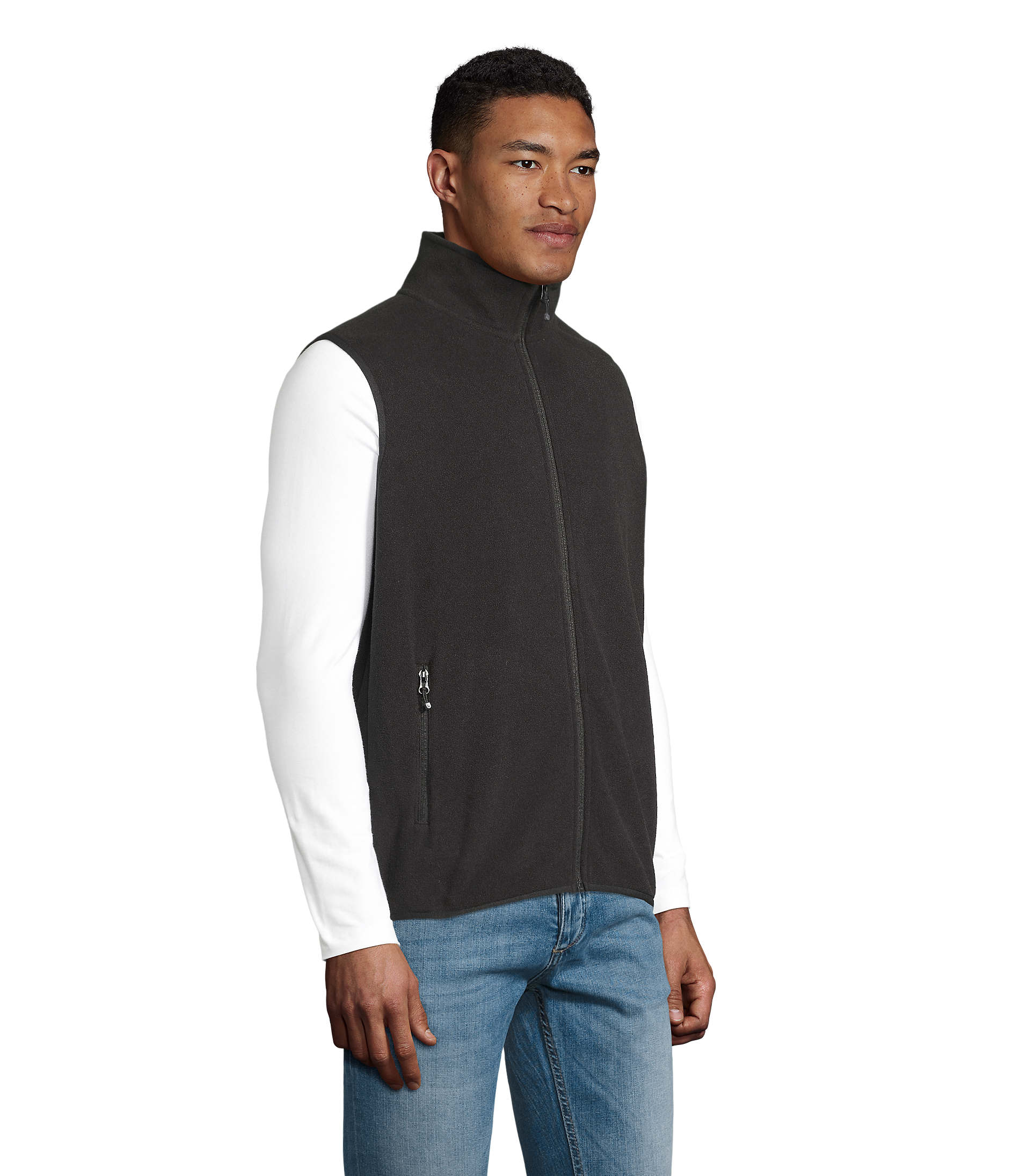 Gilet in Micropile Unisex con Zip FACTOR BW - immagine 40