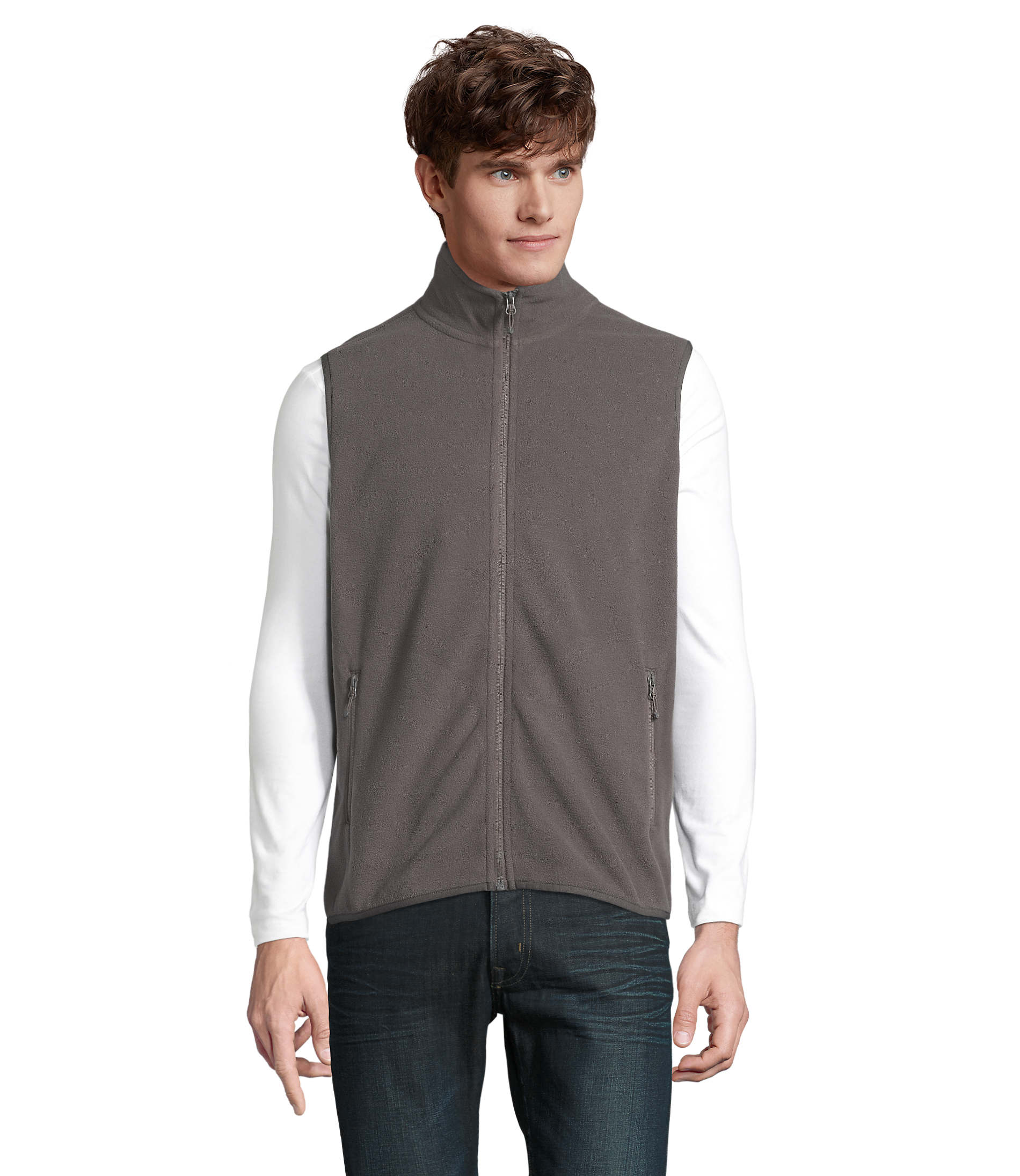 Gilet in Micropile Unisex con Zip FACTOR BW - immagine 45