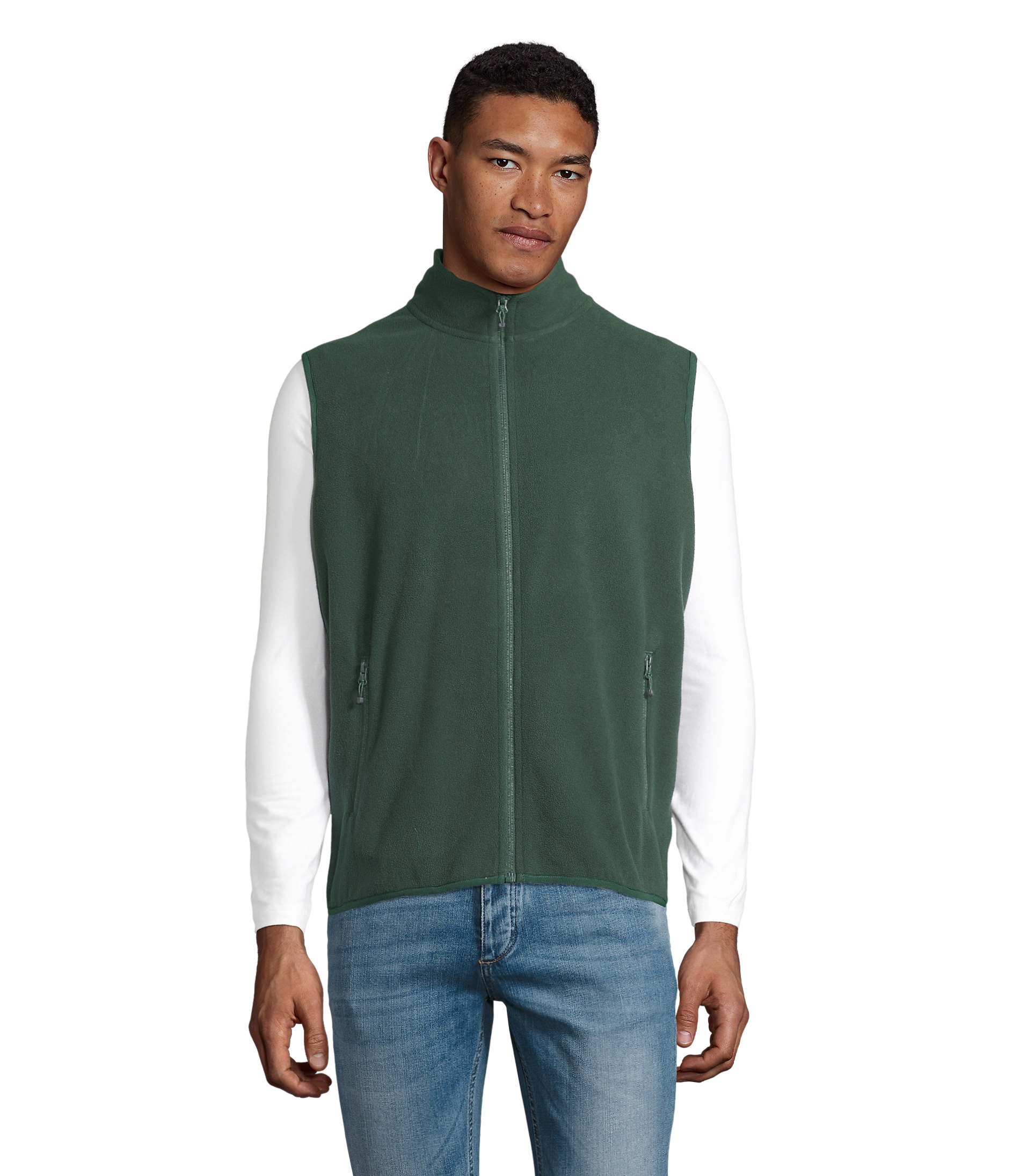 Gilet in Micropile Unisex con Zip FACTOR BW - immagine 35