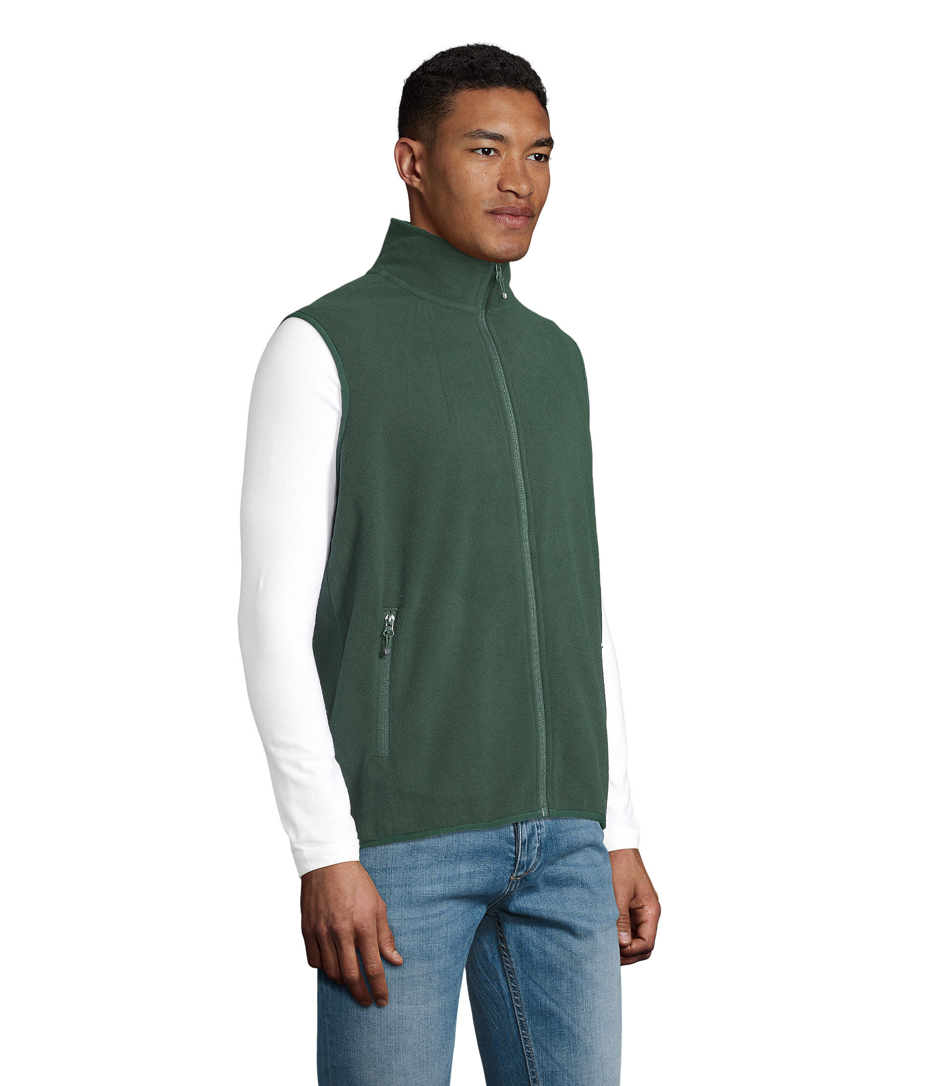 Gilet in Micropile Unisex con Zip FACTOR BW - immagine 37