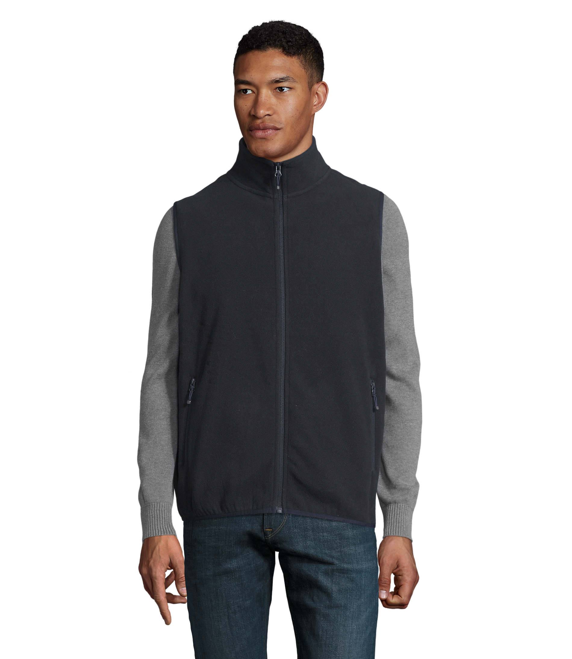 Gilet in Micropile Unisex con Zip FACTOR BW - immagine 42