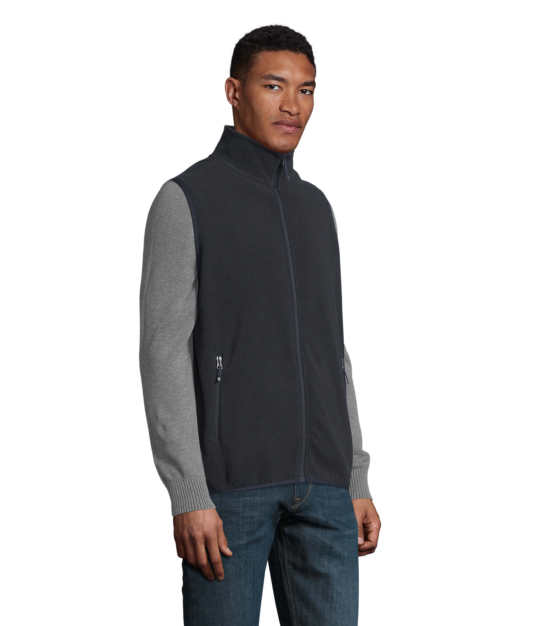 Gilet in Micropile Unisex con Zip FACTOR BW - immagine 43