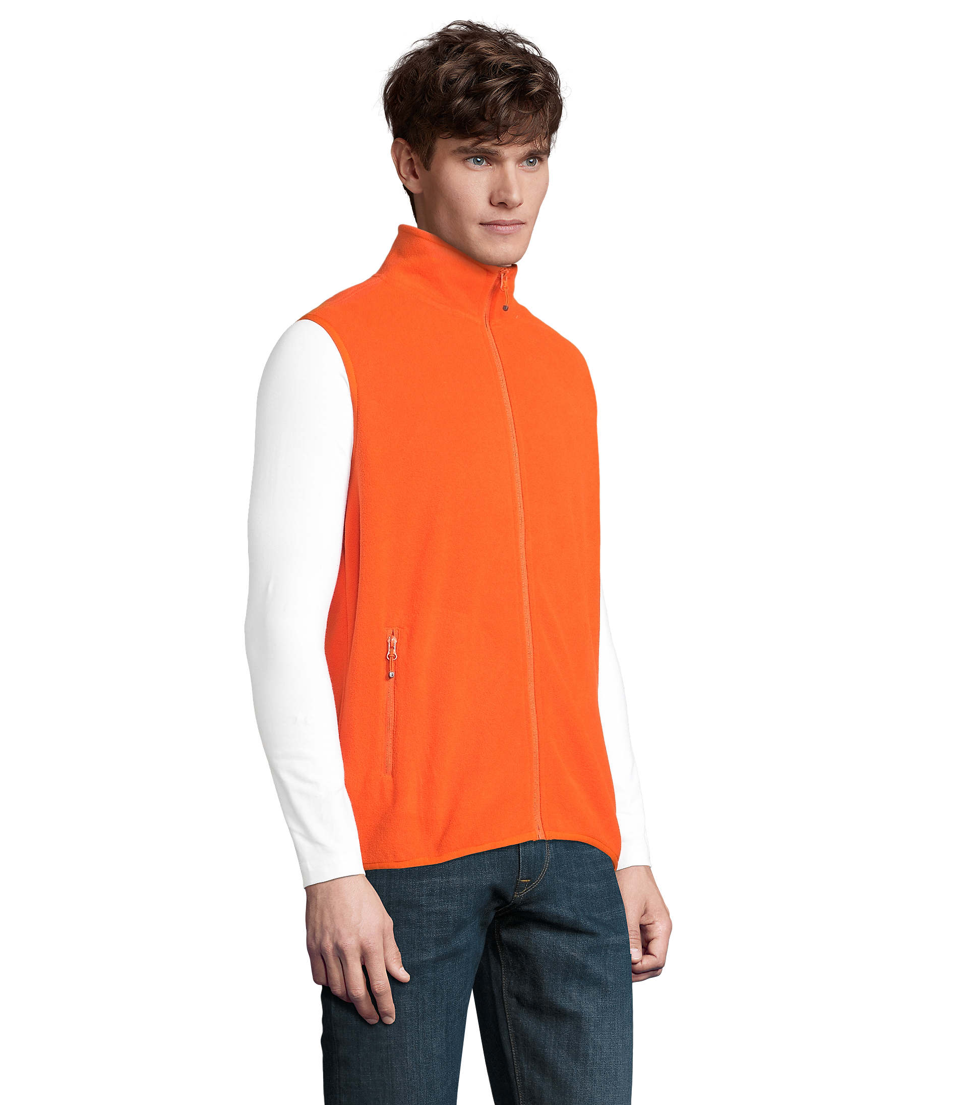 Gilet in Micropile Unisex con Zip FACTOR BW - immagine 50
