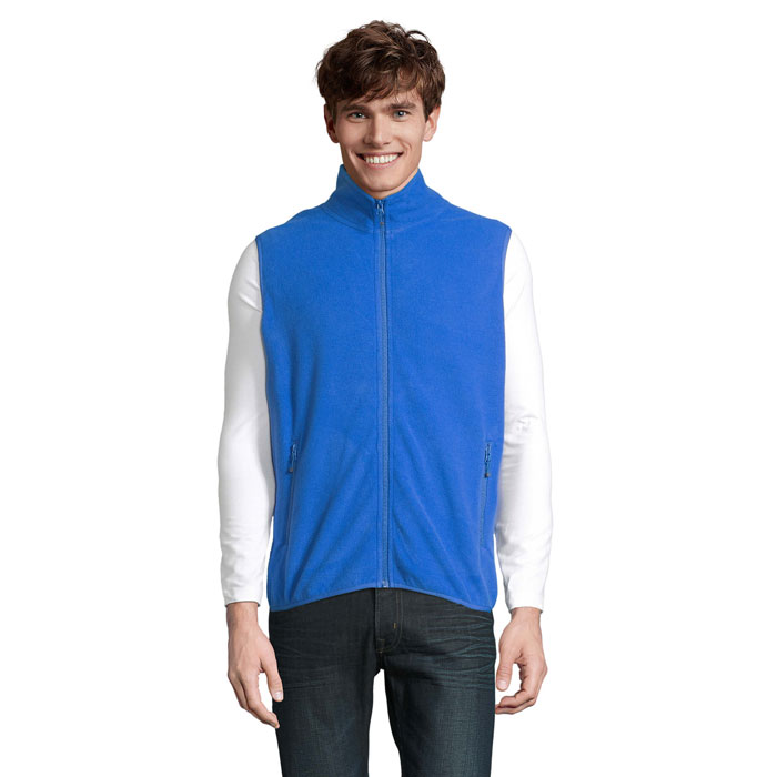 Gilet in Micropile Unisex con Zip FACTOR BW - immagine 7