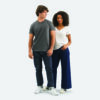 T-Shirt Scollo a V in Cotone Ringspun REGENT V - immagine 45