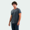 T-Shirt Scollo a V in Cotone Ringspun REGENT V - immagine 46
