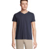 T-Shirt Scollo a V in Cotone Ringspun REGENT V - immagine 37