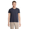 T-Shirt Scollo a V in Cotone Ringspun REGENT V - immagine 7